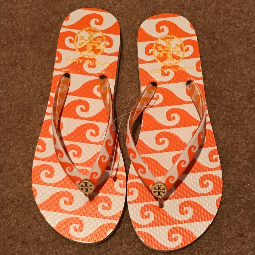 Tory Burch flip flops. New! Size 5
